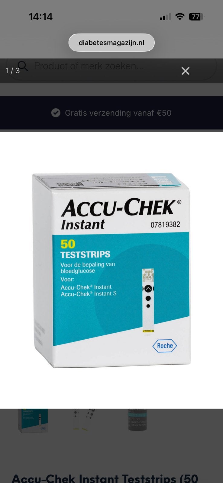 Accu check instant, Ophalen, Zo goed als nieuw