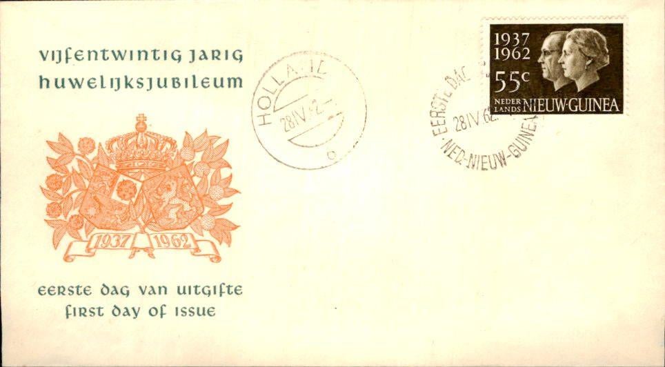 Nieuw Guinea - FDC - Hollandia - 1962, Postzegels en Munten, Verzenden, Envelop