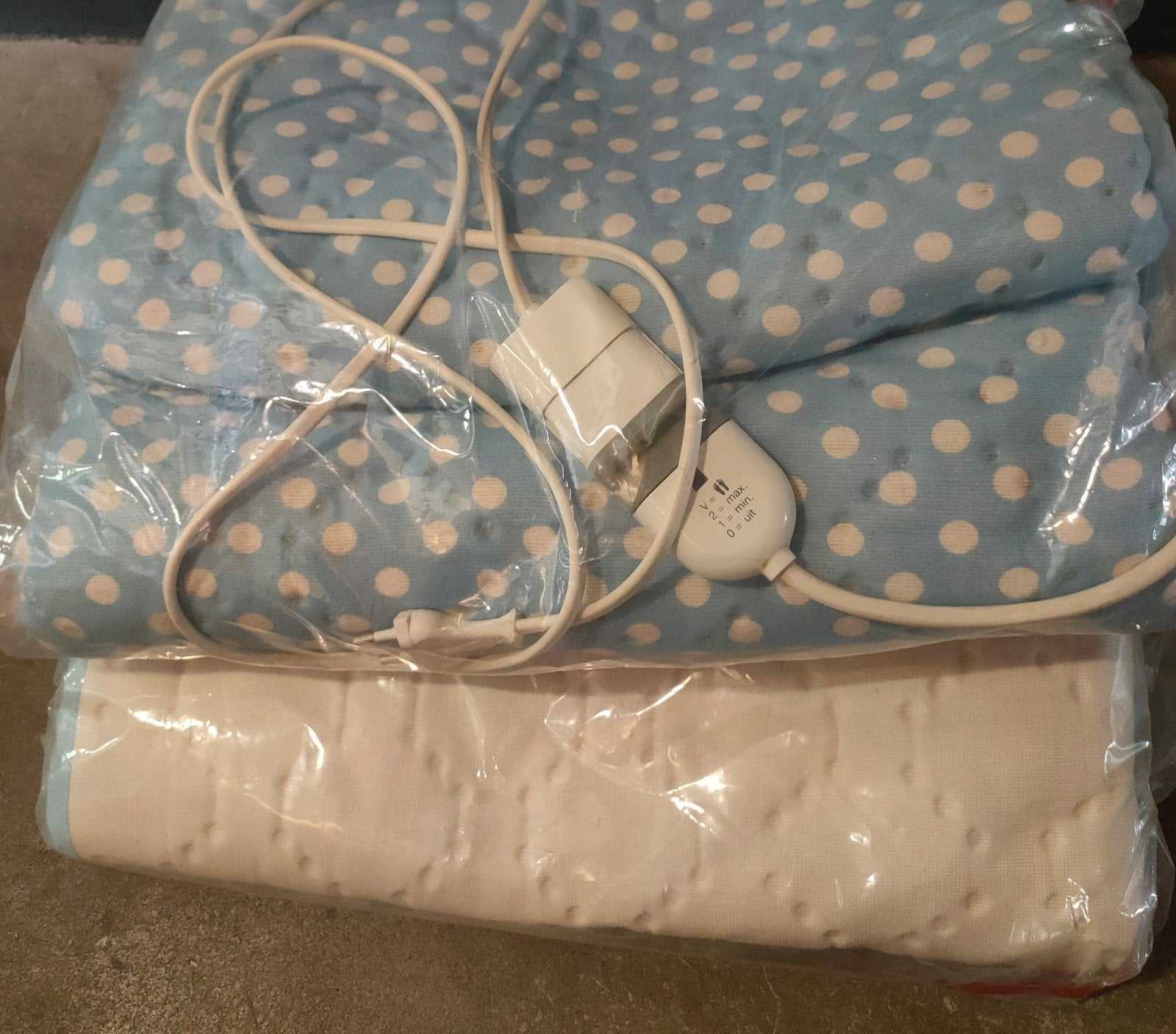 2 Elektrische Dekens, Huis en Inrichting, Ophalen, Eenpersoons, Wit, Nieuw