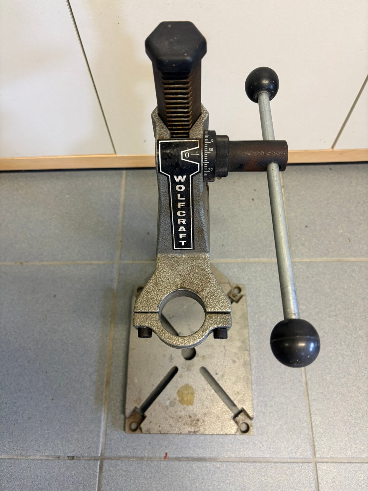 Wolfcraft Boorstandaard - Kolomboormachine, Ophalen of Verzenden, Gebruikt, Kolomboormachine