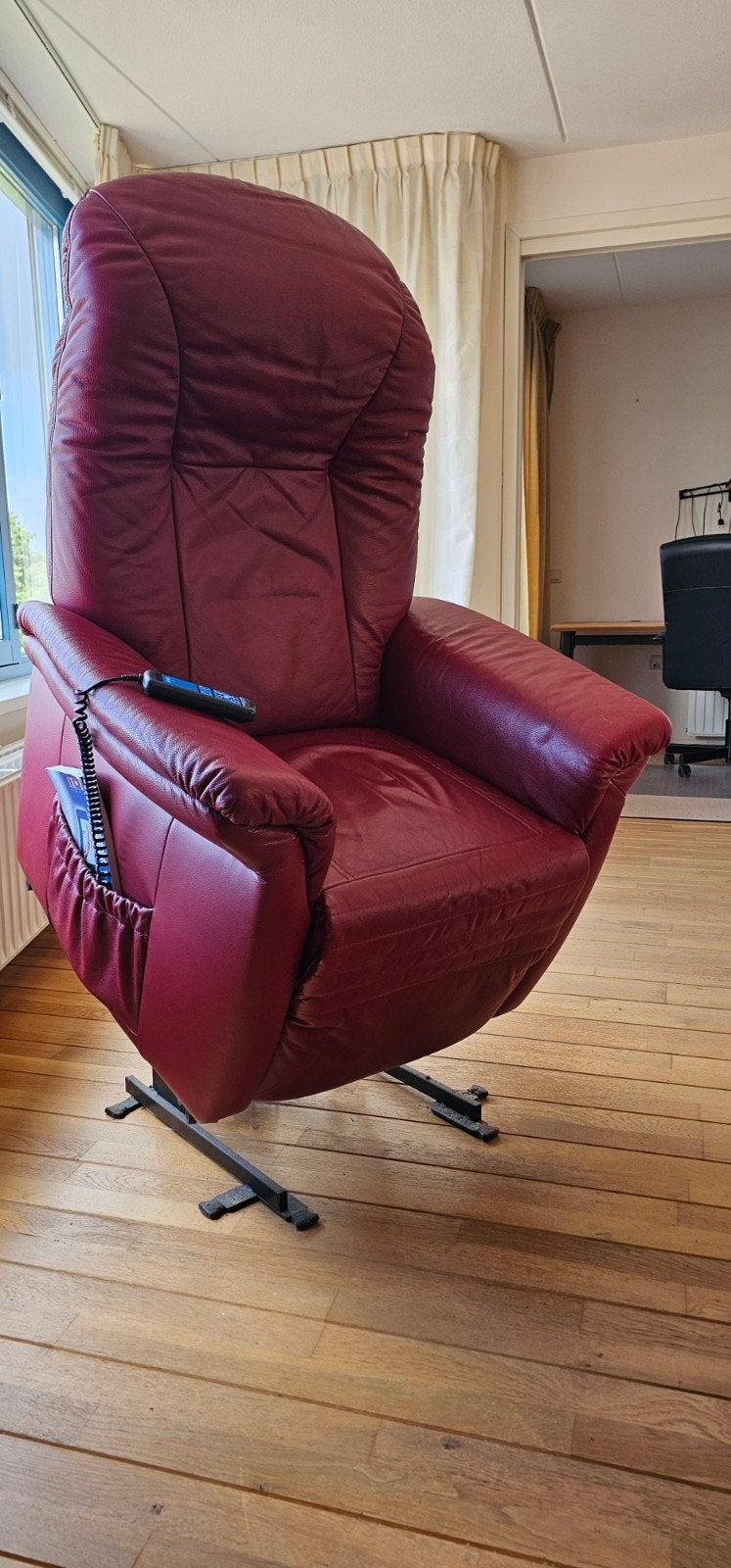 Himolla Cumulus Elektrische Relaxstoel - Rubin Leer, Ophalen, Gebruikt, Modern, Comfort, Ergonomisch, 75 tot 100 cm