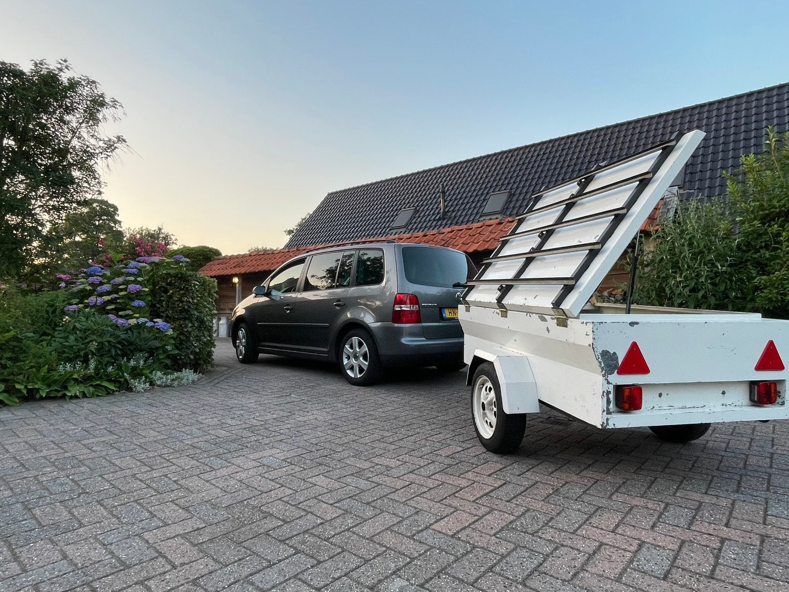 Bagagewagen. Campeer kar. Aanhanger. Gereedschapkar., Ophalen, Gebruikt