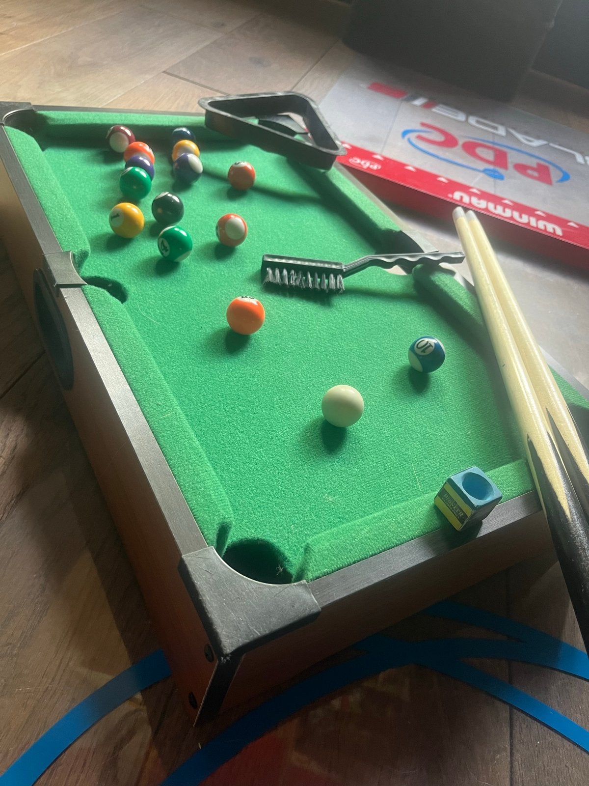 Mini pooltafel - Compact plezier voor jong en oud, Ophalen of Verzenden, Gebruikt, Pooltafel