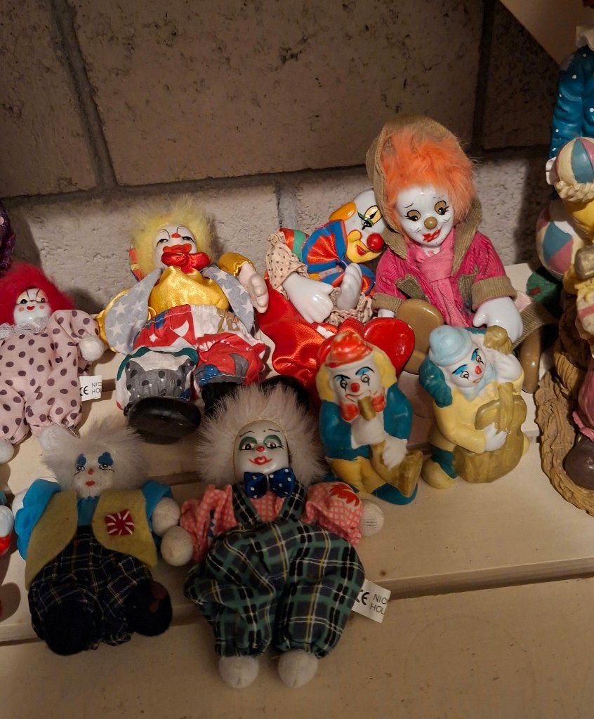 Clowns grote partij in goede staat, Verzamelen, Ophalen, Zo goed als nieuw, Pop