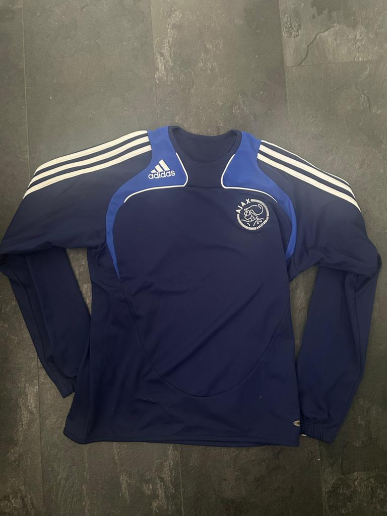 Retro Ajax Trainingsshirt - Adidas Clima365, Ophalen of Verzenden, Gedragen, Maat 48/50 (M), Blauw