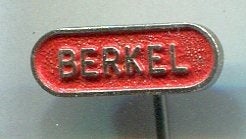 Berkel weegschalen rood op zilverkl speldje ( P_123a), Verzenden, Zo goed als nieuw, Merk, Speldje of Pin