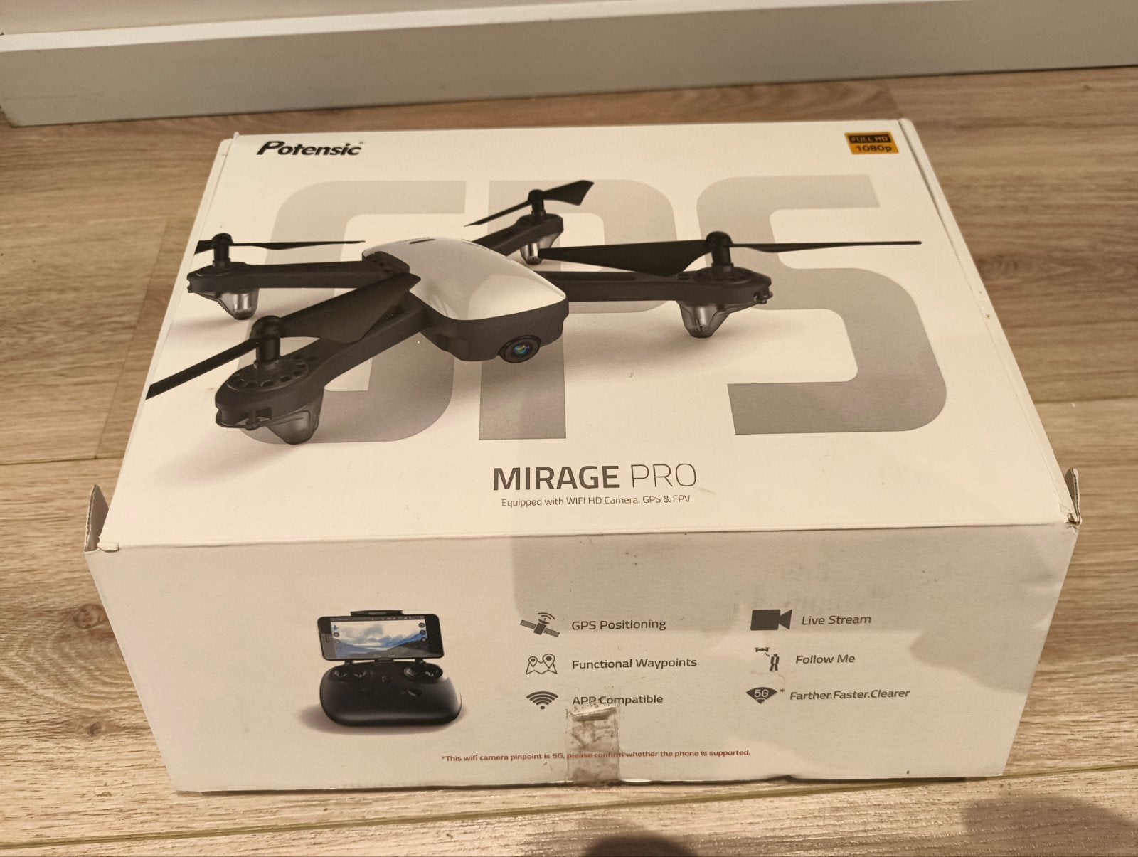 Potensic Mirage Pro GPS Drone met Follow Me Functie, Ophalen