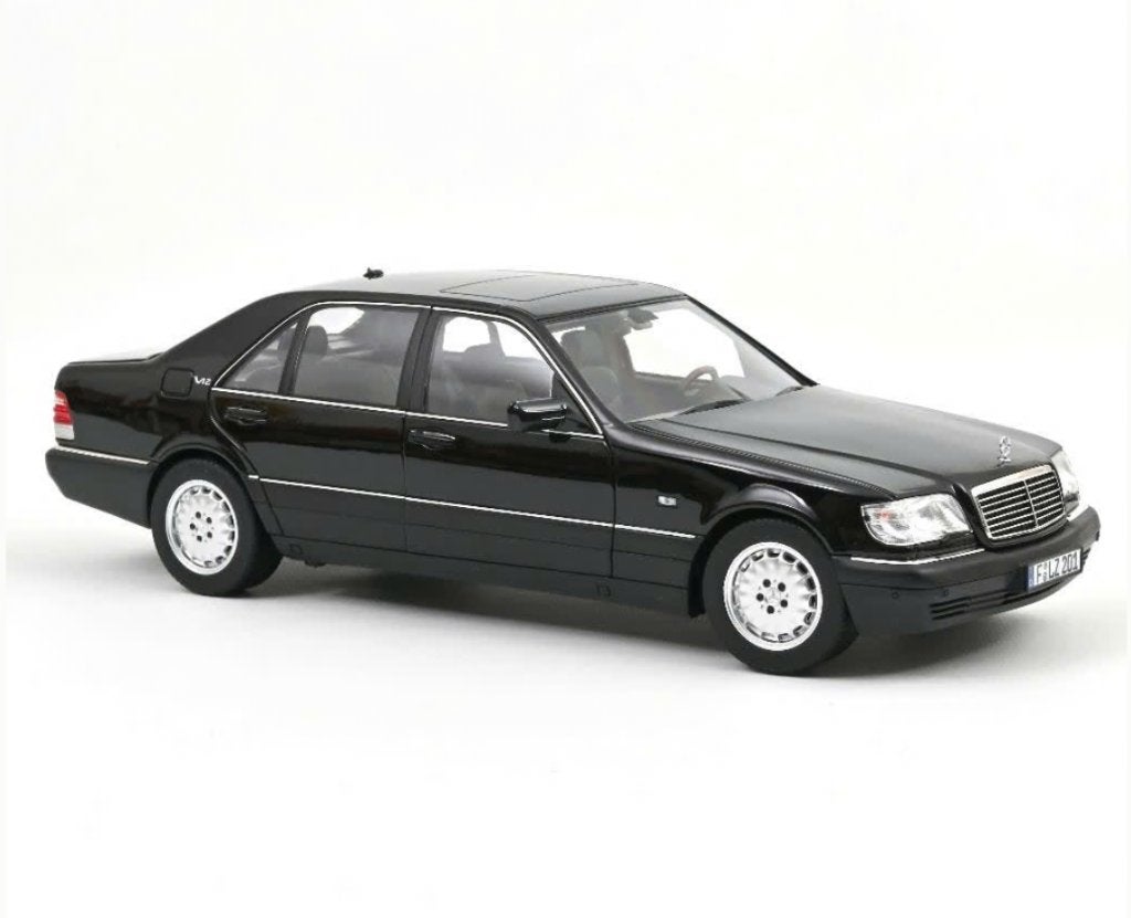 Mercedes Benz S600 1997 Zwart schaal 1/18 NOREV ref. 183045, Hobby en Vrije tijd, Modelauto's | 1:18, Verzenden, Nieuw, Norev