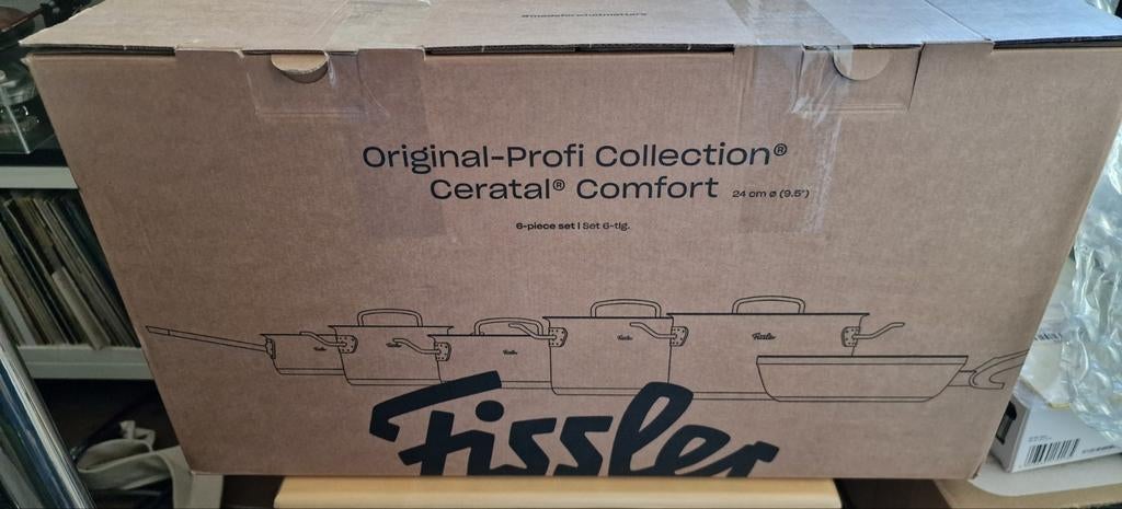 Fissler Original-Profi 18/10 RVS pannenset, NIEUW, Ophalen of Verzenden, Nieuw, Rvs, Pannenset