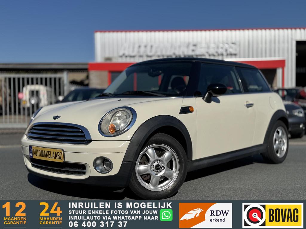 Mini Mini 1.4 One Pepper NAP ZEER GOED ONDERHOUDEN, Voorwielaandrijving, Stof, Gebruikt, Zwart