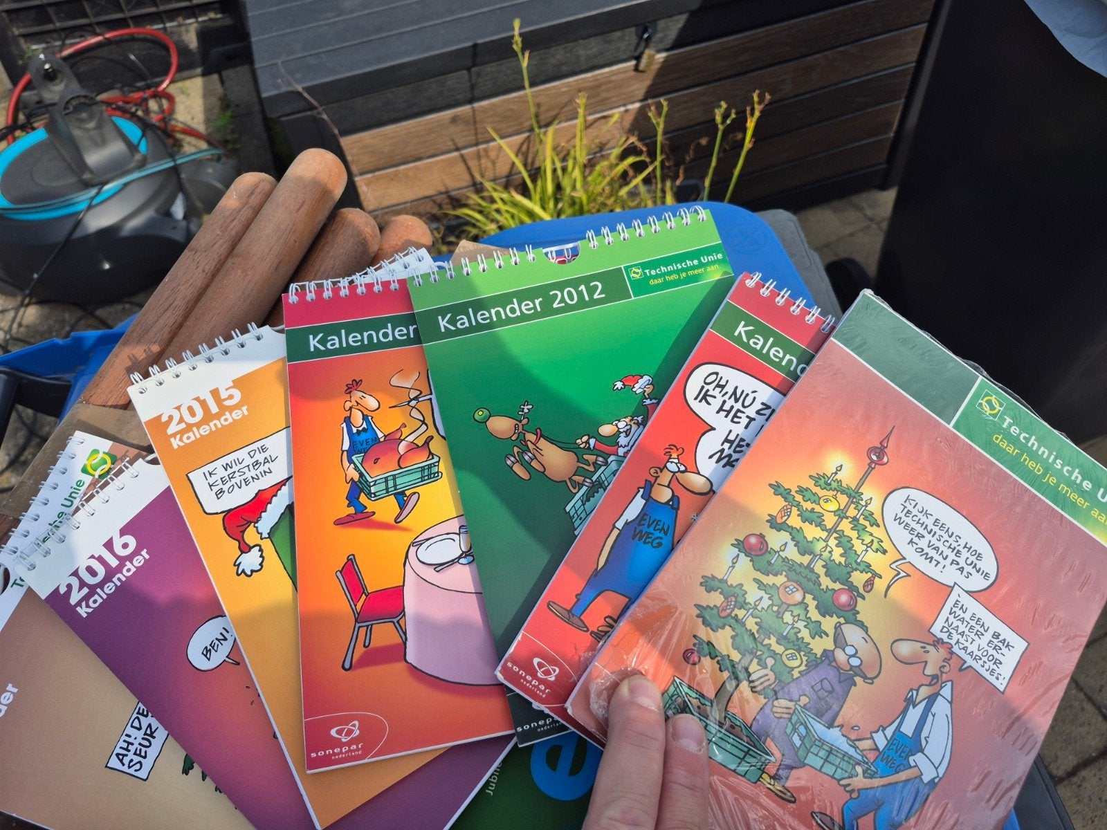 firma effe weg kalender diverse jaren, Meerdere stripboeken, Ophalen of Verzenden, Gelezen