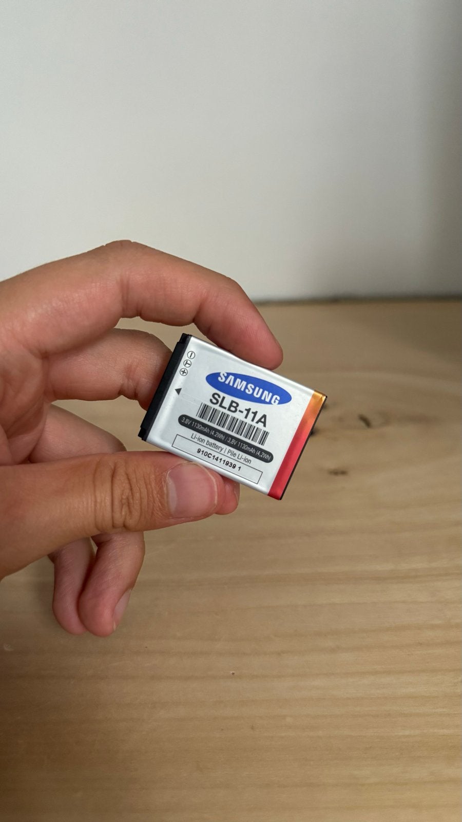 Samsung SLB-11A Li-ion batterij voor camera, Ophalen of Verzenden, Gebruikt, Oplaadbaar