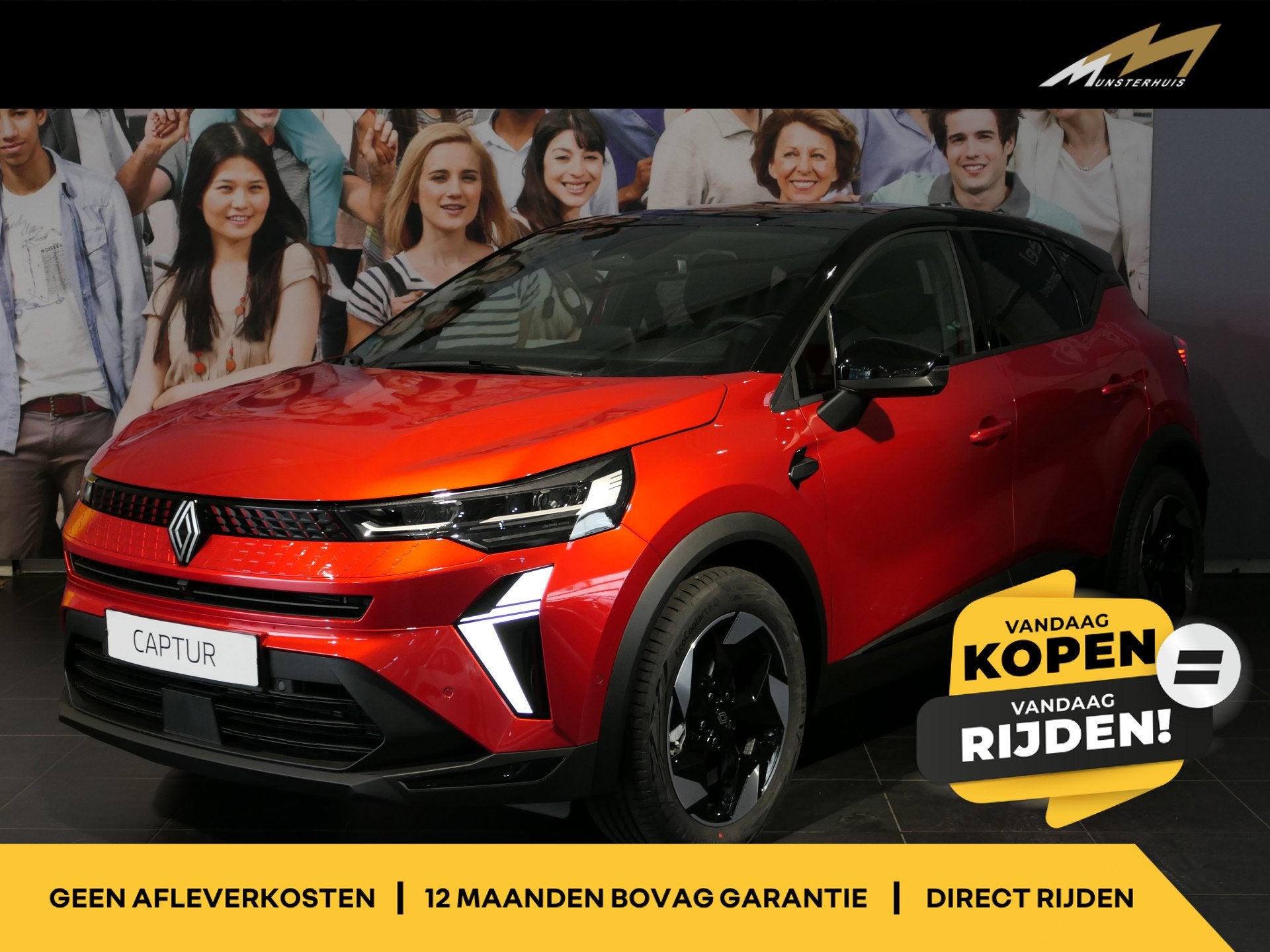 Renault Captur 1.8 E-Tech full hybrid 160 techno Stoel/Stuur, Auto's, Stof, 4 cilinders, Overige brandstoffen, 23 km/l