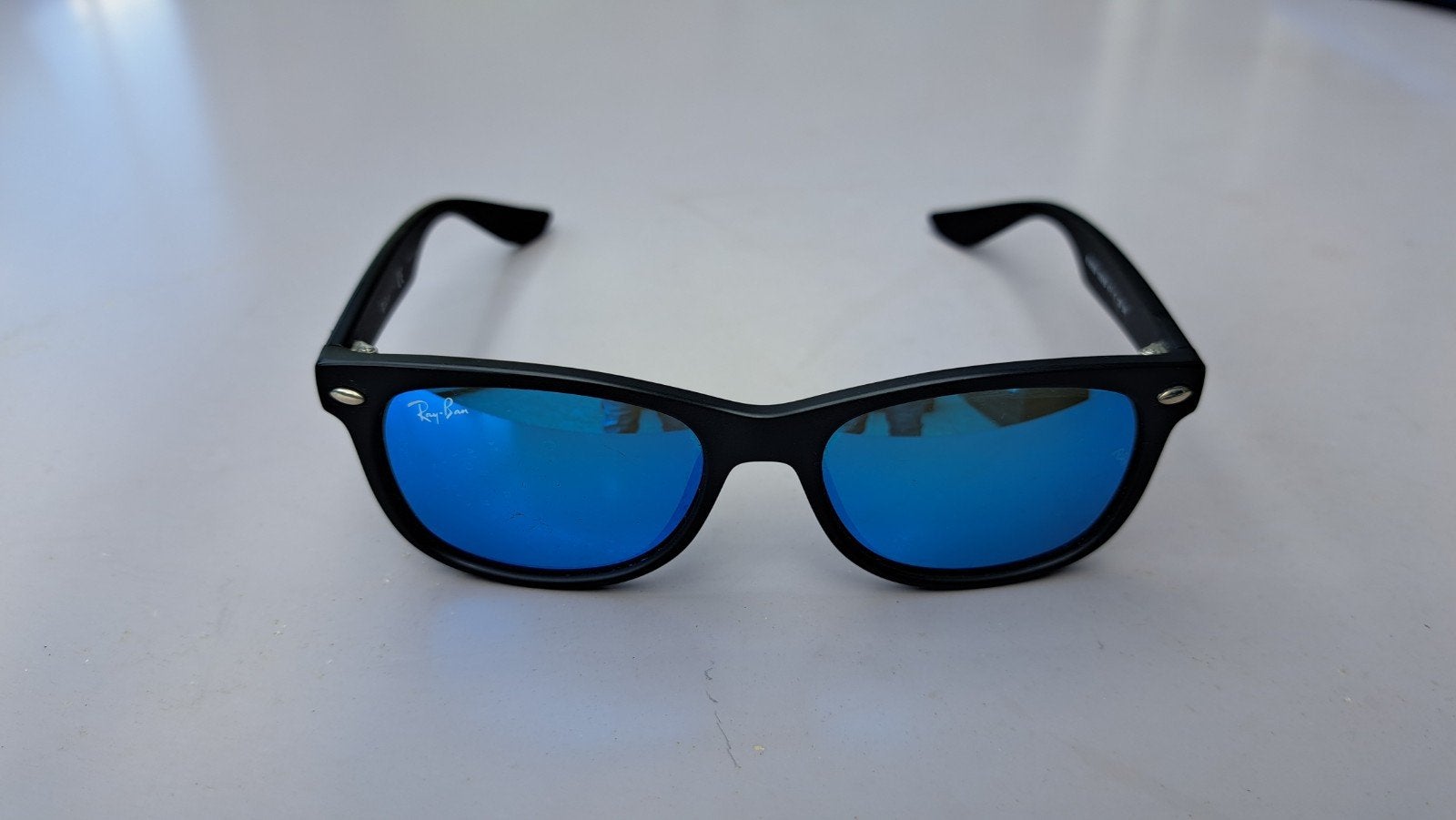 Ray Ban New Wayfarer Junior Zonnebril, Gebruikt, Ray Ban, Zonnebril, Ophalen of Verzenden