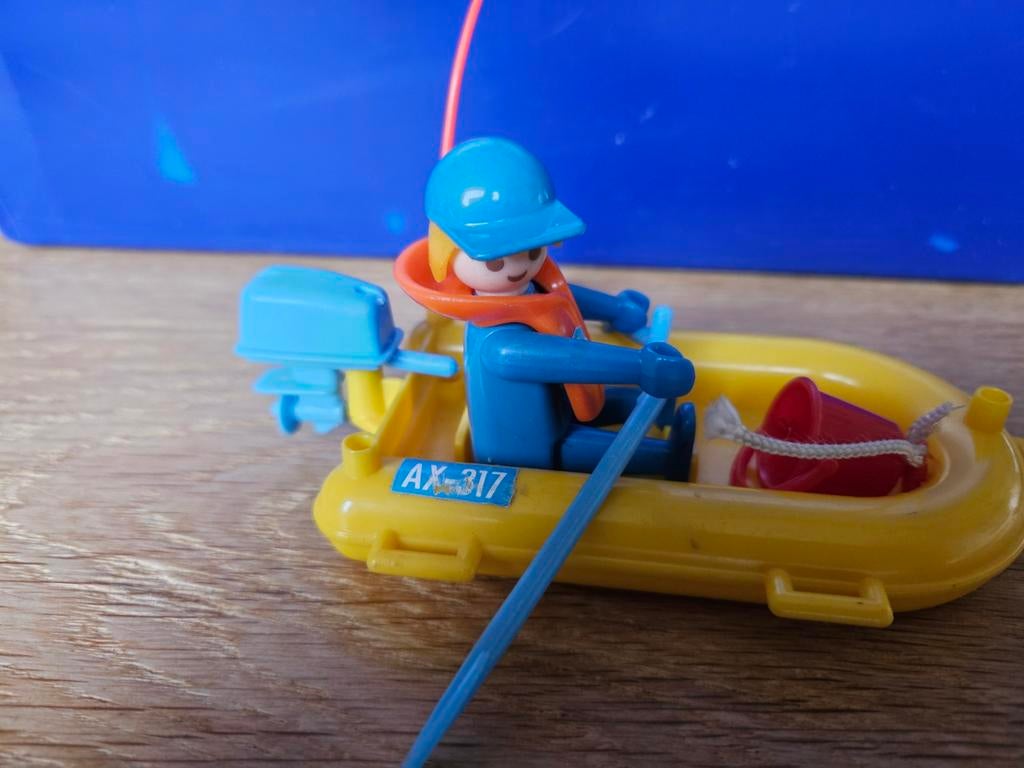 Visser in bootje playmobiel, Ophalen, Gebruikt