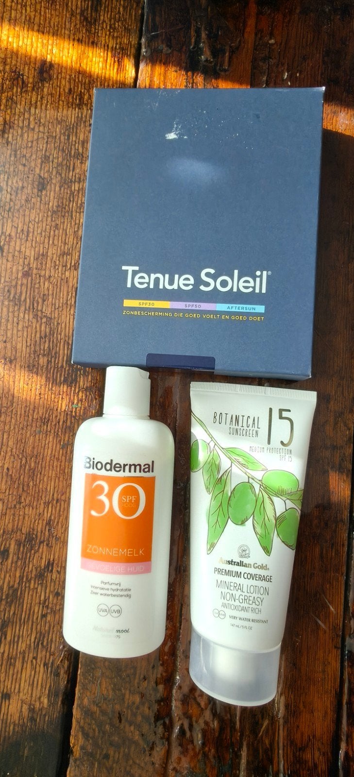 Zonnebrand set: Biodermal, Botanical & Tenue Soleil (nieuw), Ophalen of Verzenden, Nieuw, Zonnebrand of After Sun