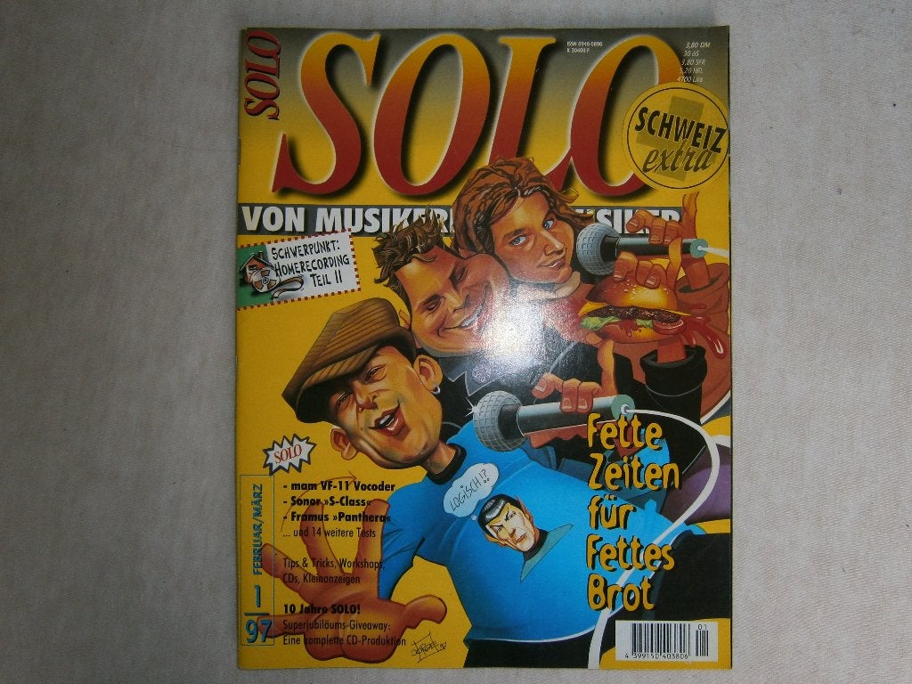SOLO Magazine 1997 Schweiz Extra. 90s gear tests, interviews, Ophalen, Artiest, Diverse auteurs, Zo goed als nieuw