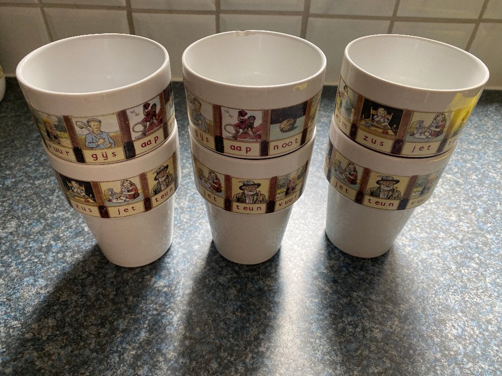 melk bekers aap noot mies, Ophalen, Mok, Zo goed als nieuw, Overige stijlen