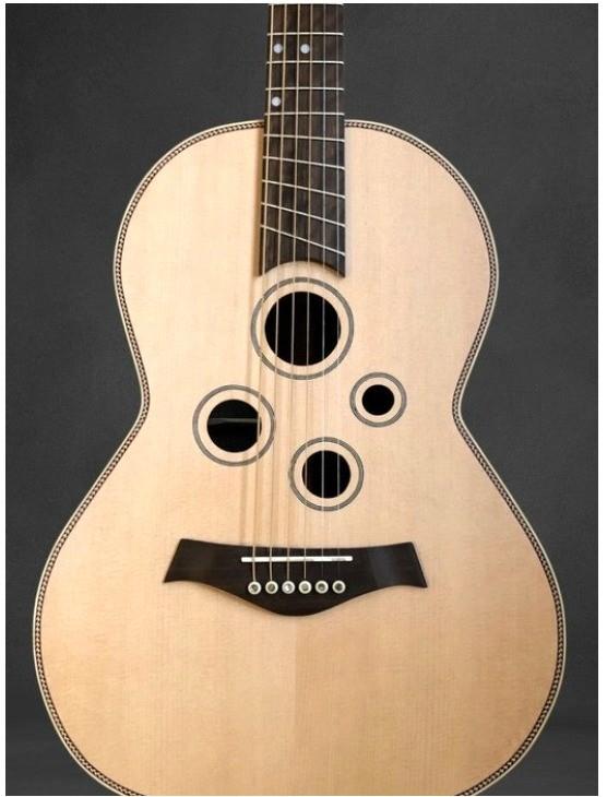 Handgemaakte Lentini Parlor Akoestische Gitaar, Muziek en Instrumenten, Ophalen of Verzenden, Zo goed als nieuw, Western- of Steelstringgitaar