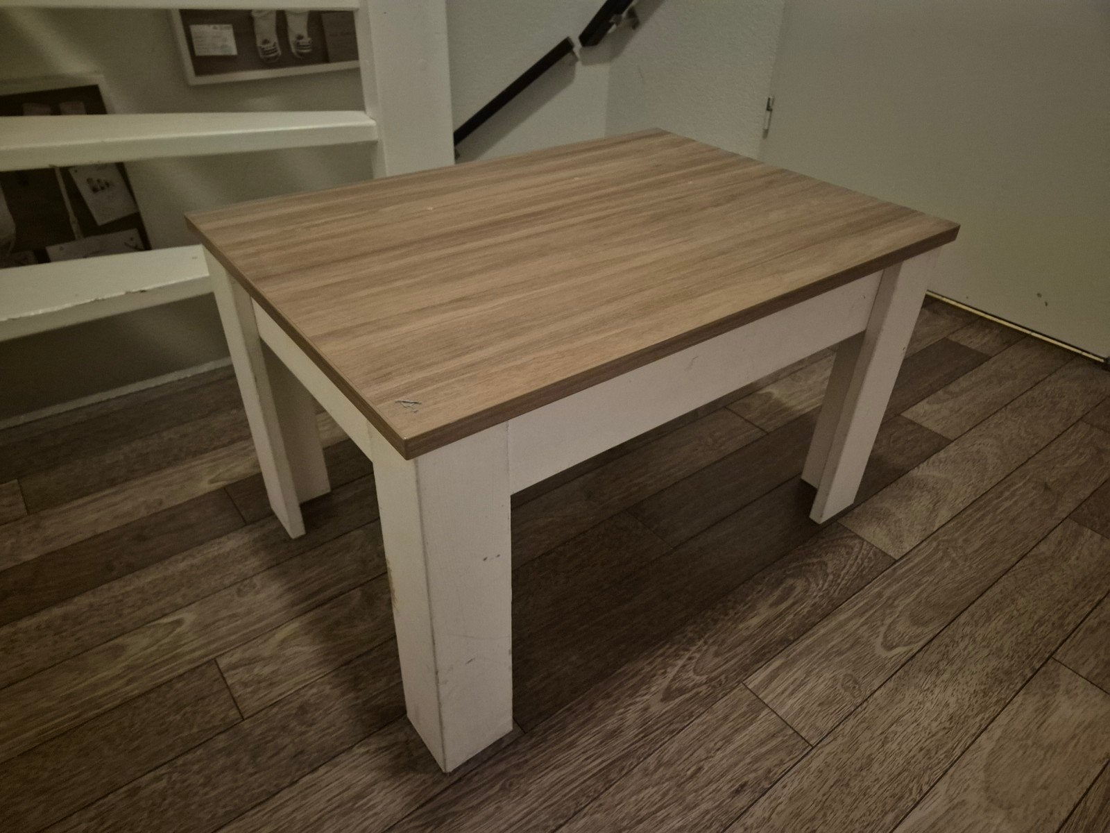 Speeltafel met opklapbaar blad, Huis en Inrichting, Gebruikt, 55 tot 75 cm, Rechthoekig, Hout
