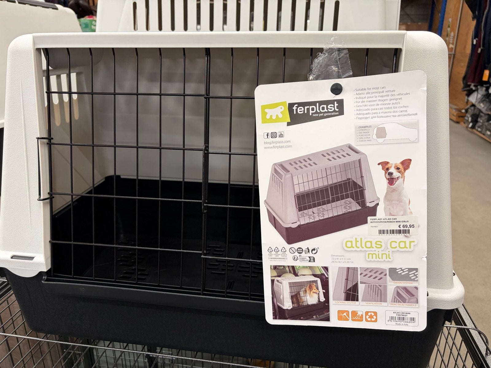 Ferplast Atlas Transportbox/Vervoers-reismand Kat/Hond, Ophalen of Verzenden, Zo goed als nieuw