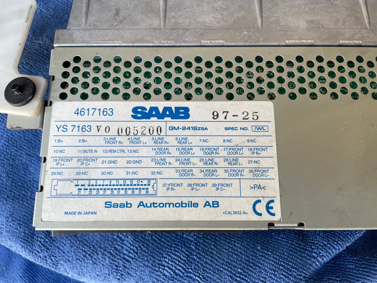 Versterker Pioneer Saab 9-5 '98-'10, gebruikt, Gebruikt, Ophalen of Verzenden, Pioneer, 120 watt of meer