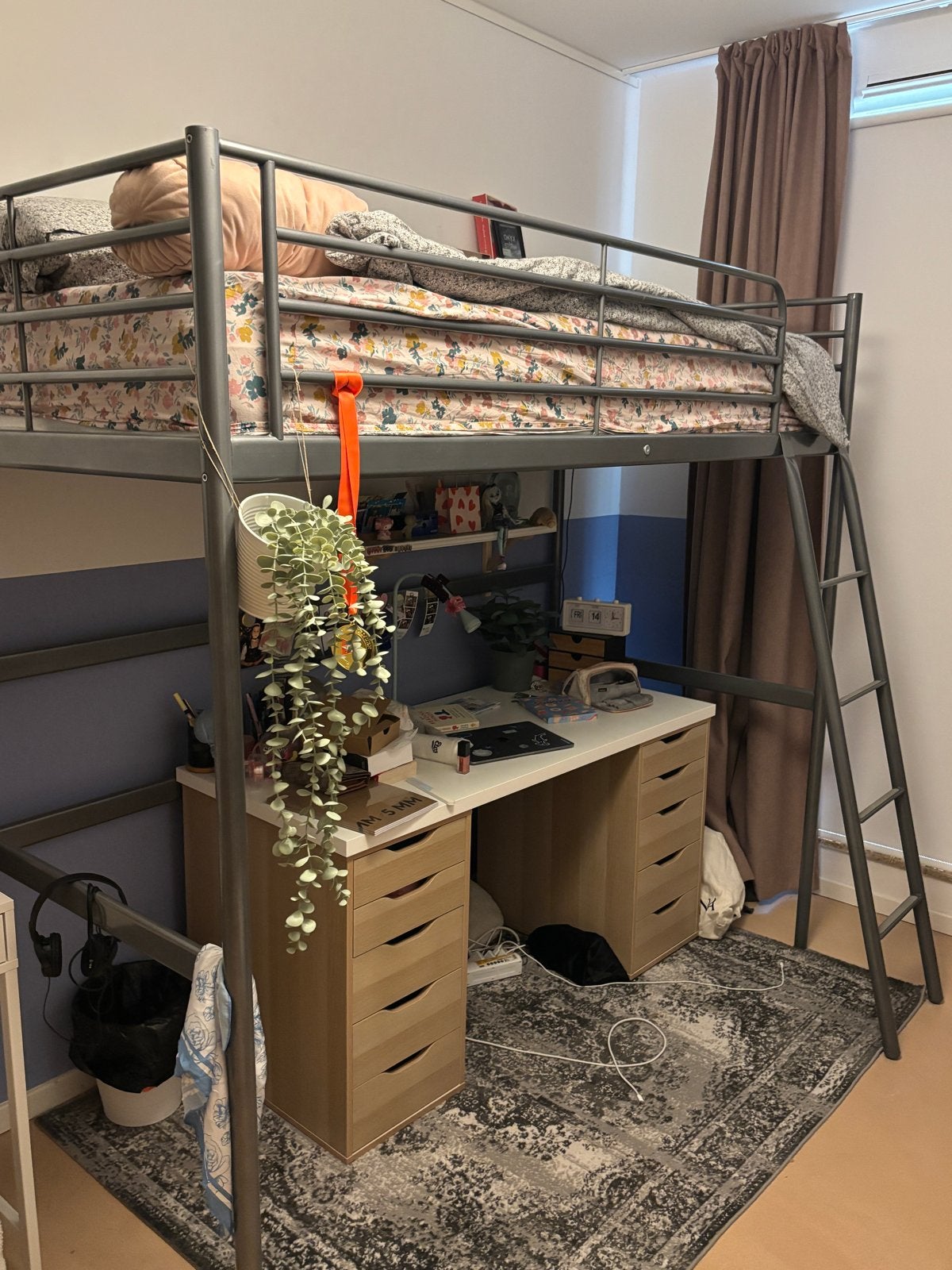 Hoogslaper Ikea Tromsö met nieuw matras, Ophalen, Gebruikt, Eenpersoons, 200 cm