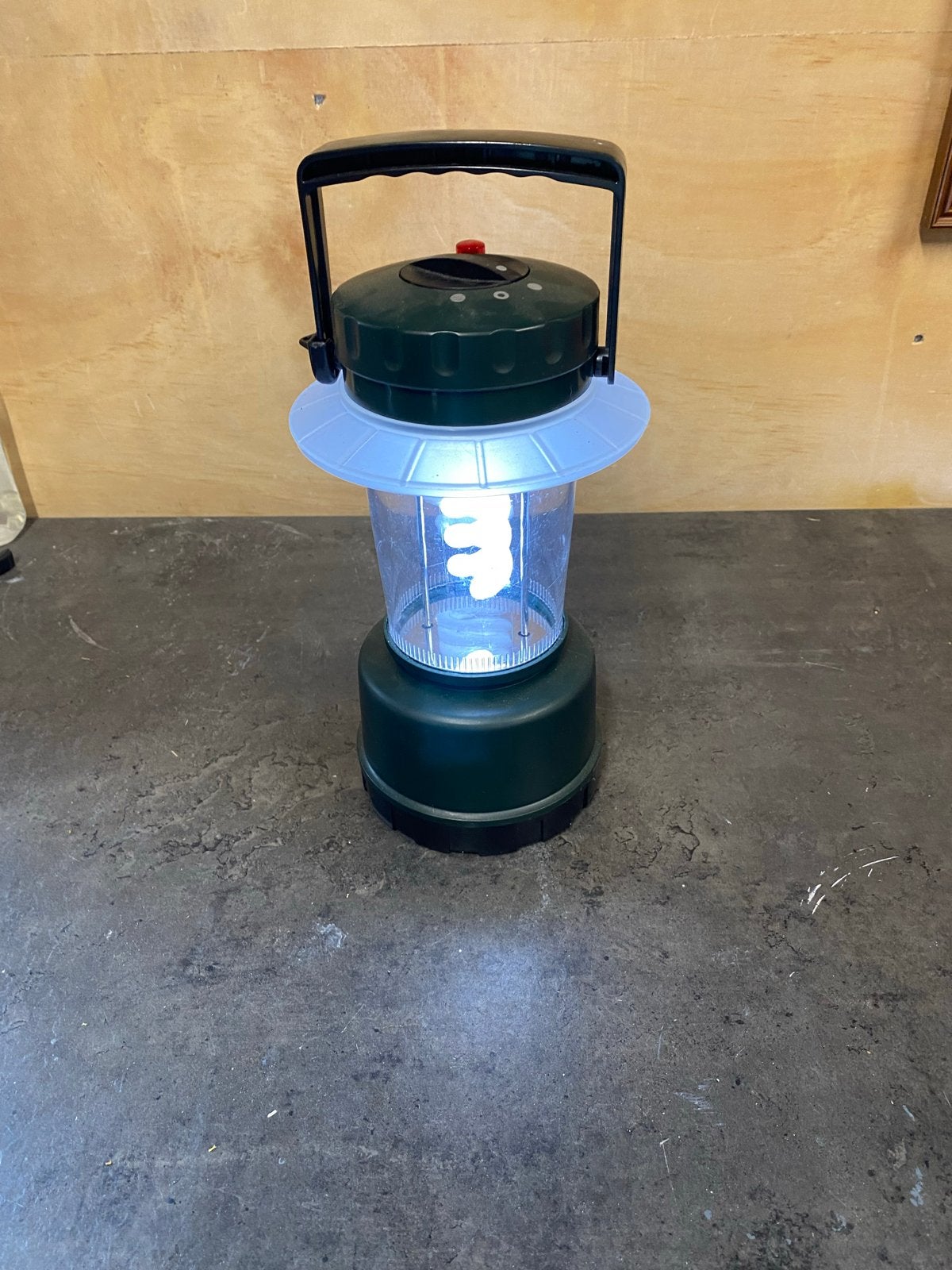Draagbare Campinglamp met Accu - Groen, Ophalen of Verzenden, Gebruikt, Accu