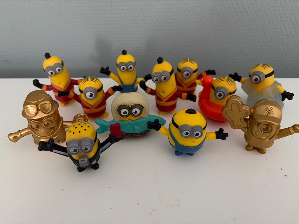 12 poppetjes van de Minions, Verzamelen, Ophalen of Verzenden, Gebruikt