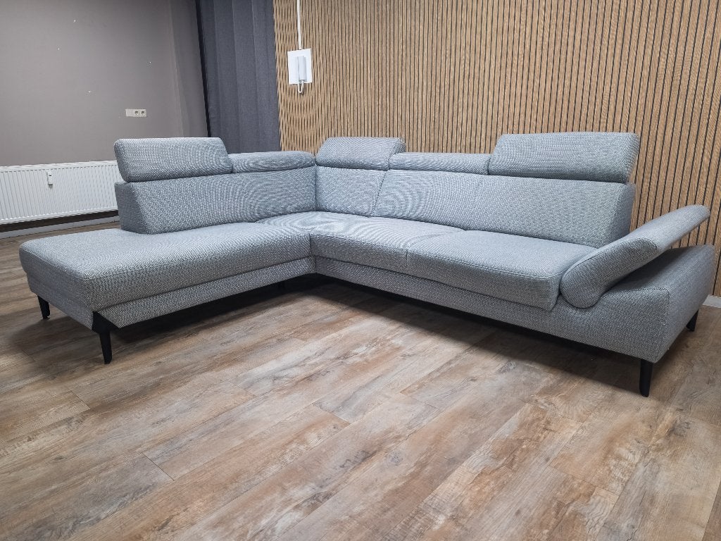 Zeer Mooi Grijs Hoekbank van MONTEL MODENA, Info@banxtel.nl, Gebruikt, Hoekbank, Hoekbank