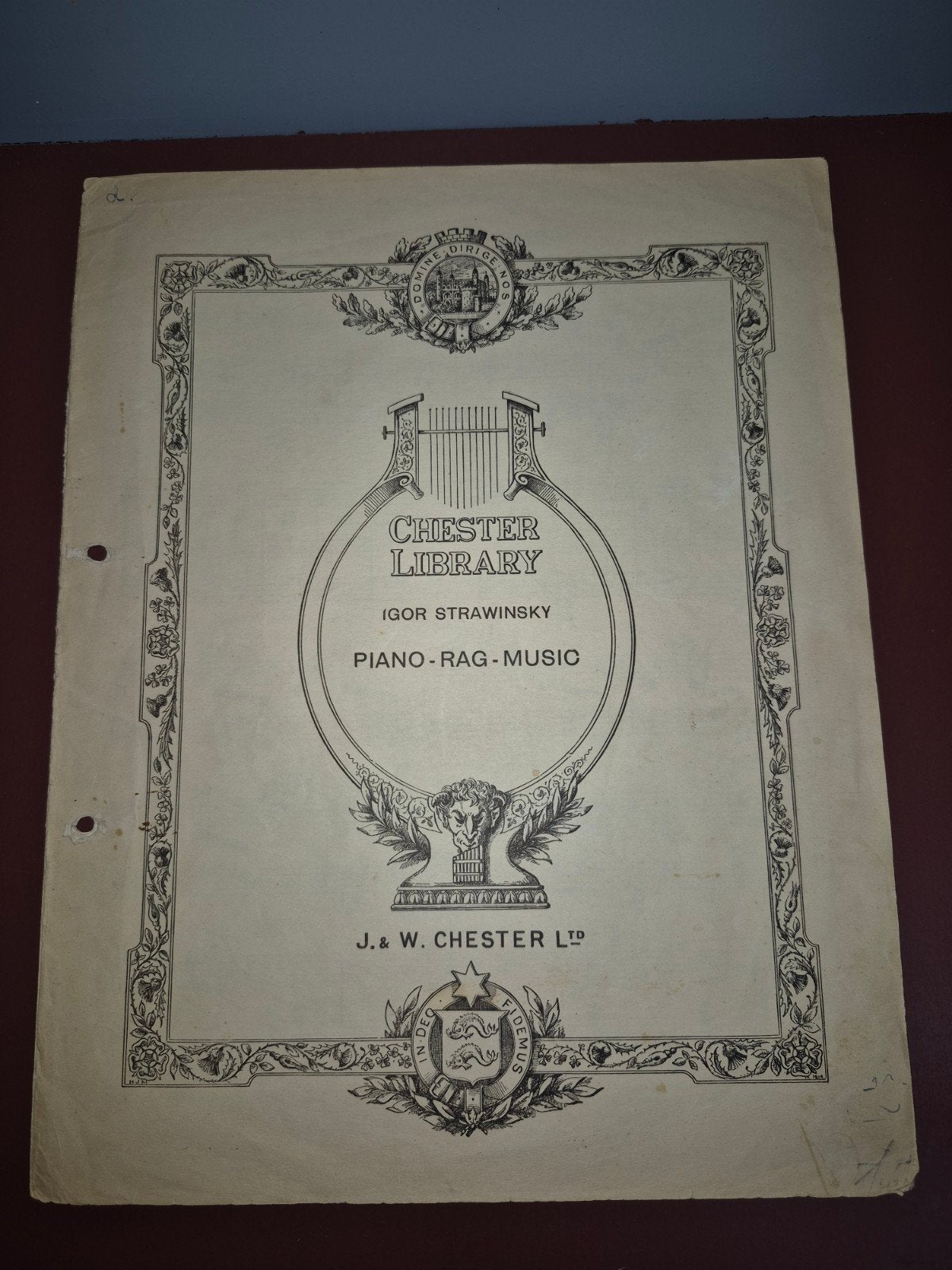 Igor Stravinsky - Piano-Rag-Music (Chester Library), Ophalen of Verzenden