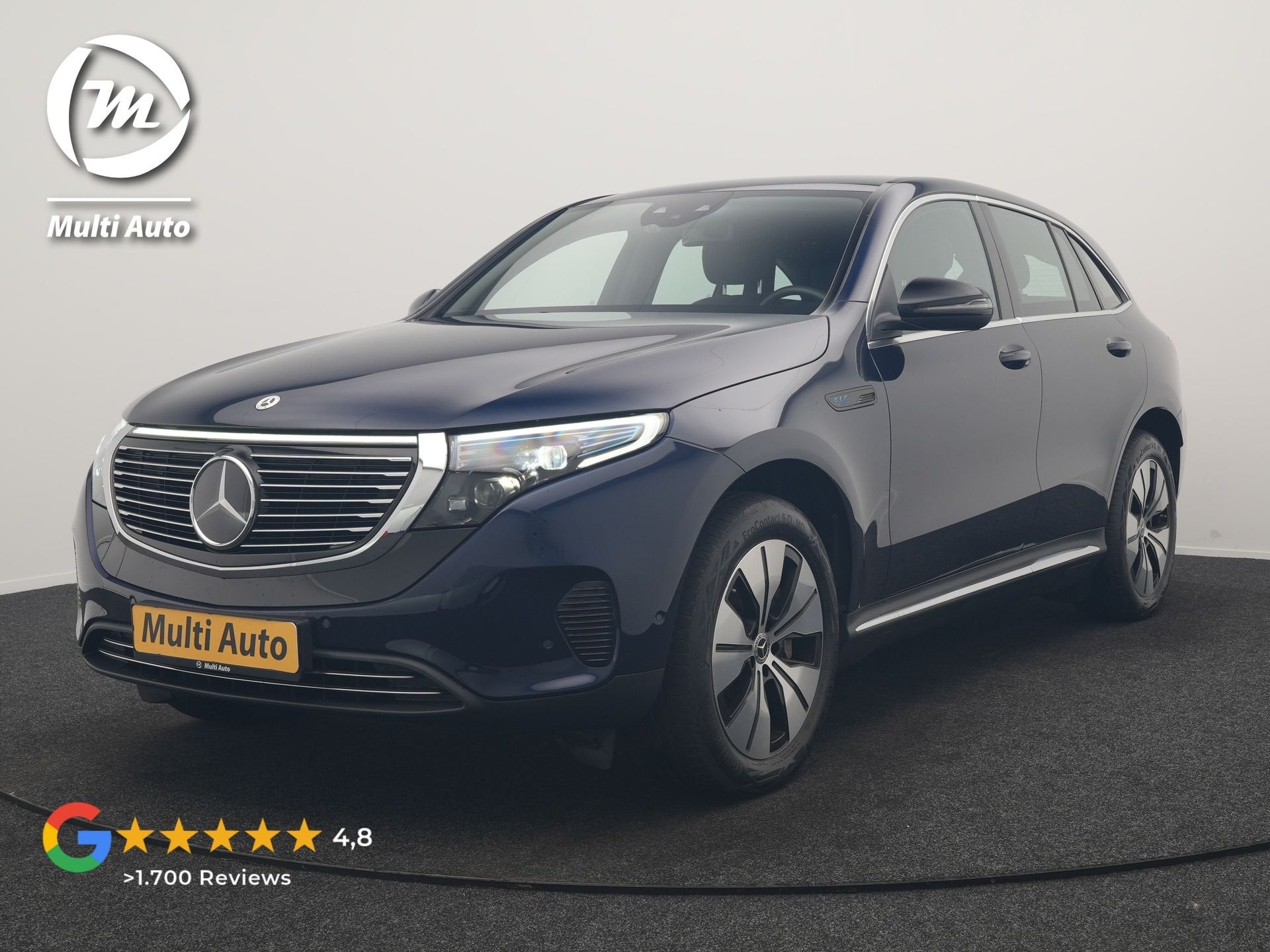 Mercedes-Benz EQC 400 4MATIC 85 kWh Dealer O.H Adaptive Crui, Automaat, Dealer onderhouden, 2395 kg, Blauw