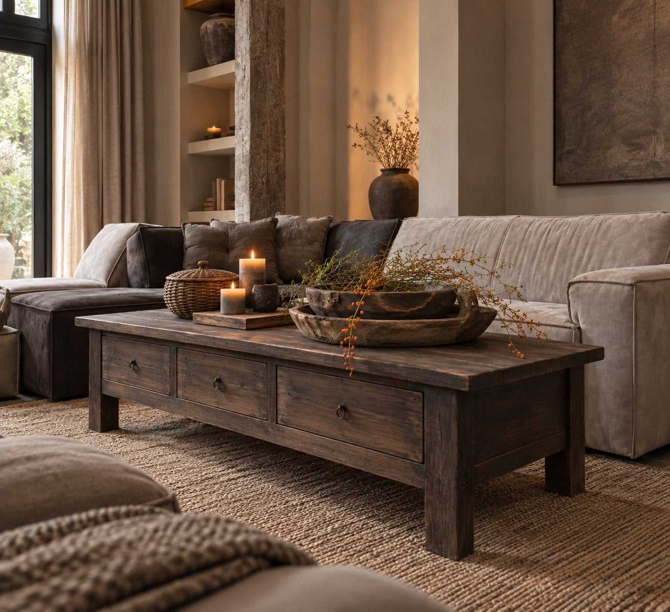 Salontafel van Aura Peeperkorn, Huis en Inrichting, Teakhout, Nieuw, 150 tot 200 cm, Rechthoekig
