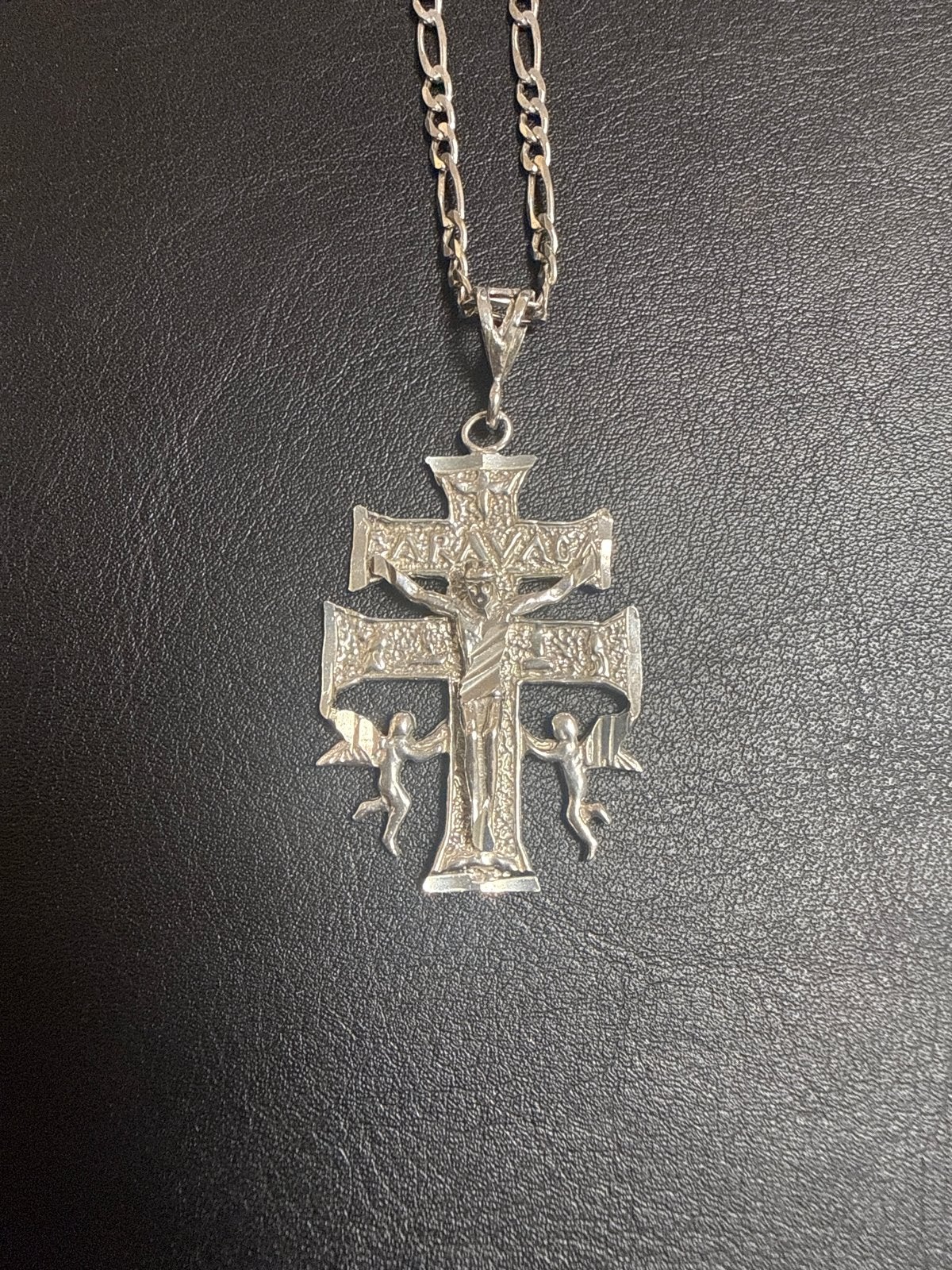 Nieuwe Herenketting met Jezus aan het Kruis - Zilverkleurig, Ophalen, Nieuw, Zilver, Met hanger