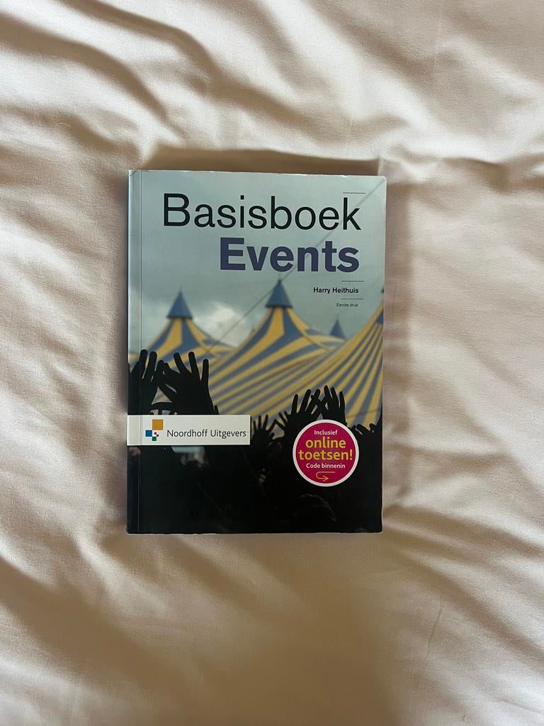 Basisboek Events - Harry Heithuis (Noordhoff), Boeken, Verzenden, Gamma, Zo goed als nieuw, HBO