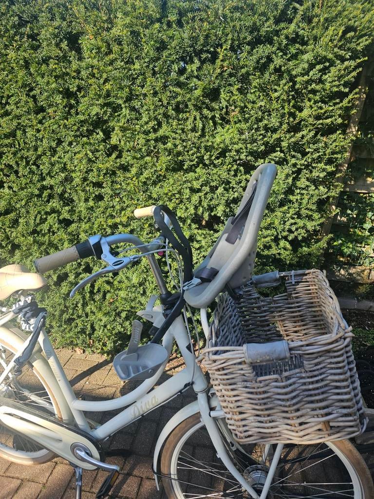 Kinderzitje Yepp grijs voorzitje fiets, Ophalen, 1 zitje, Gebruikt, Overige merken