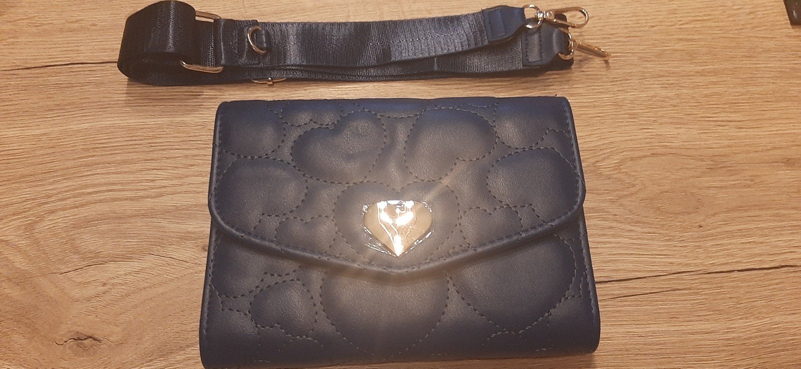 Blauwe hartjes tas, Ophalen of Verzenden, Nieuw, Blauw, Overige merken