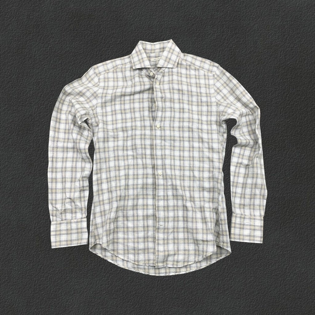 (1351) Grijs Suitsupply Shirt - Heren 39 - Zeer goed, Zo goed als nieuw, Grijs, Suitsupply, Halswijdte 39/40 (M)