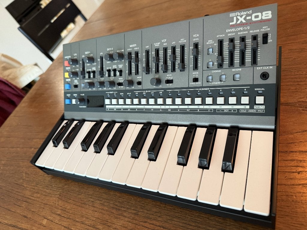 Roland Boutique JX-08 + K-25M Keyboard en Magma Case, Muziek en Instrumenten, Synthesizers, Met midi-aansluiting, Roland, Zo goed als nieuw