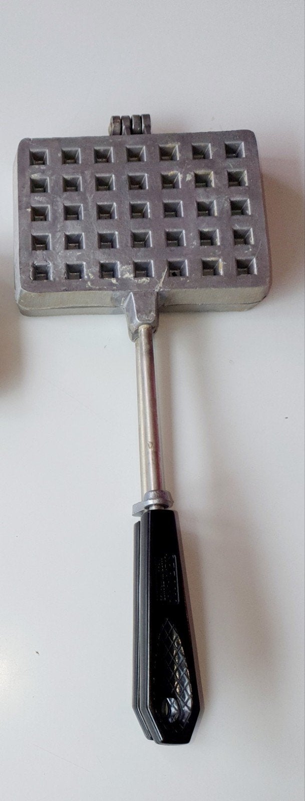 Wafel ijzer bbq vintage made in france, Ophalen, Overige typen, Zilver, Zo goed als nieuw