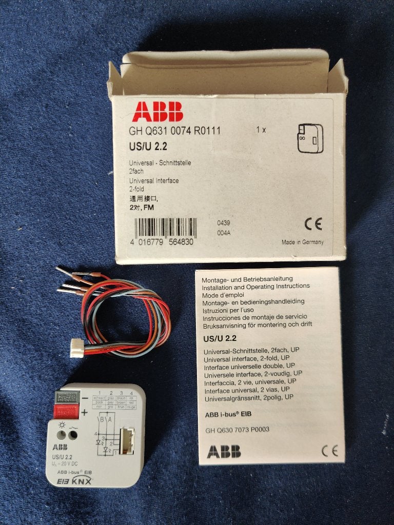 ABB i-bus EIB KNX US/U 2.2 Universal Interface 2x  GHQ630707, Ophalen of Verzenden, Nieuw