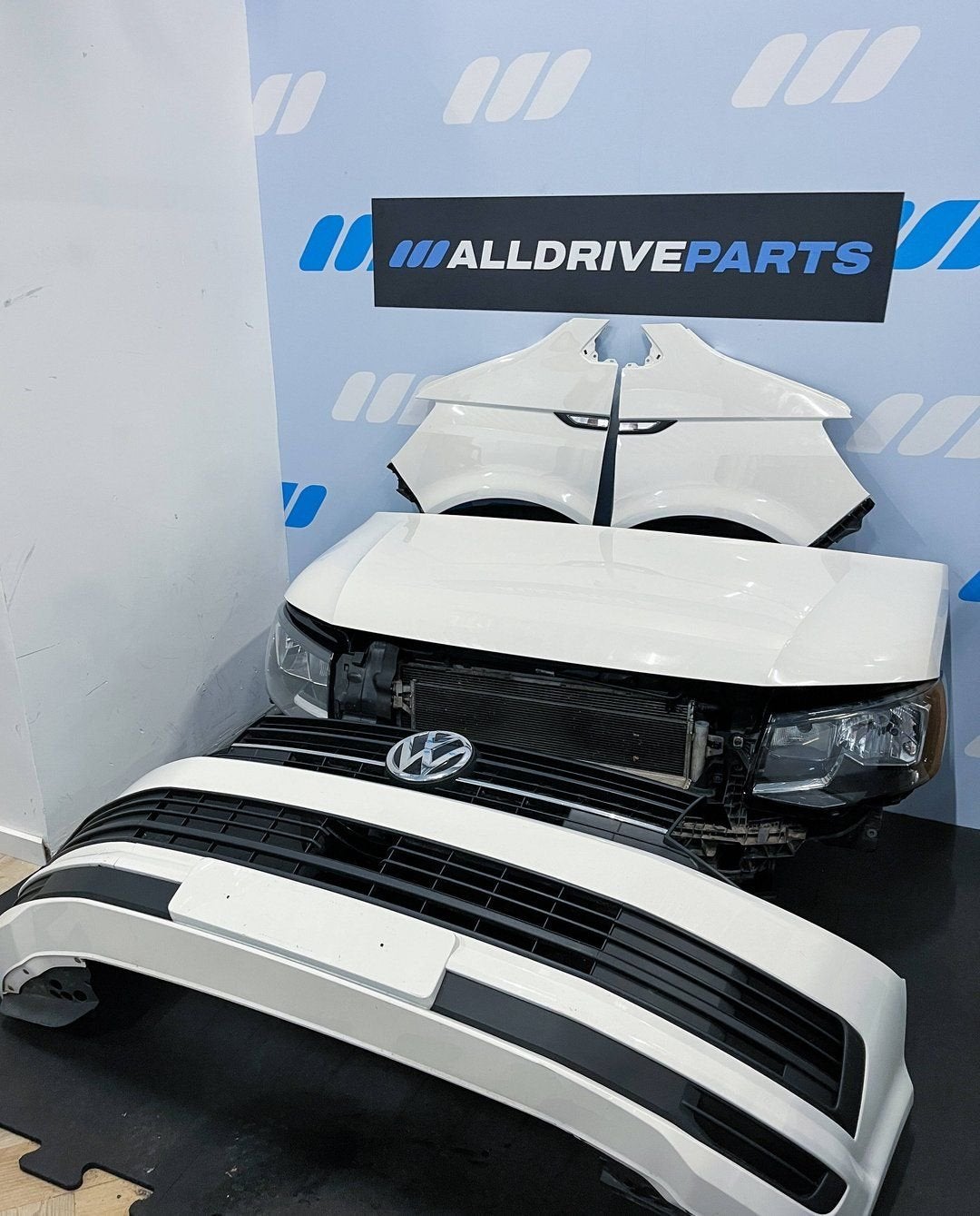 Complete voorkop VW Volkswagen Transporter T6 wit LB9A ACC, Gebruikt, -, Voor, -