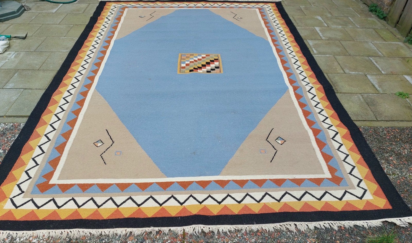 Handgeweven kelim, Ophalen of Verzenden, Gebruikt, Rechthoekig, 200 cm of meer