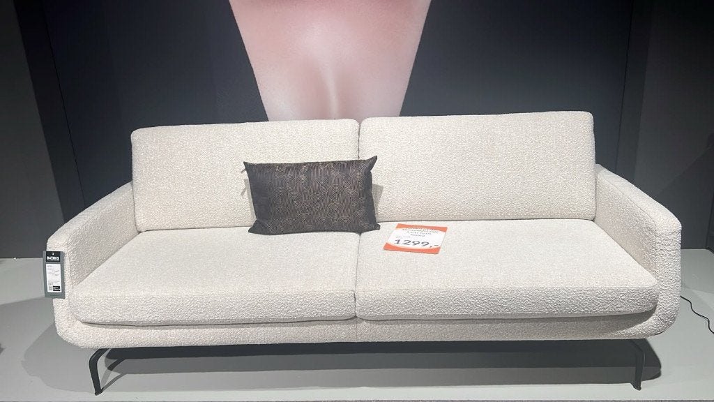 SUPER MOOIE 3 ZITTER NIEUW VAN HET MERK BAENKS, Ophalen, MODERN, 75 tot 100 cm, Rechte bank