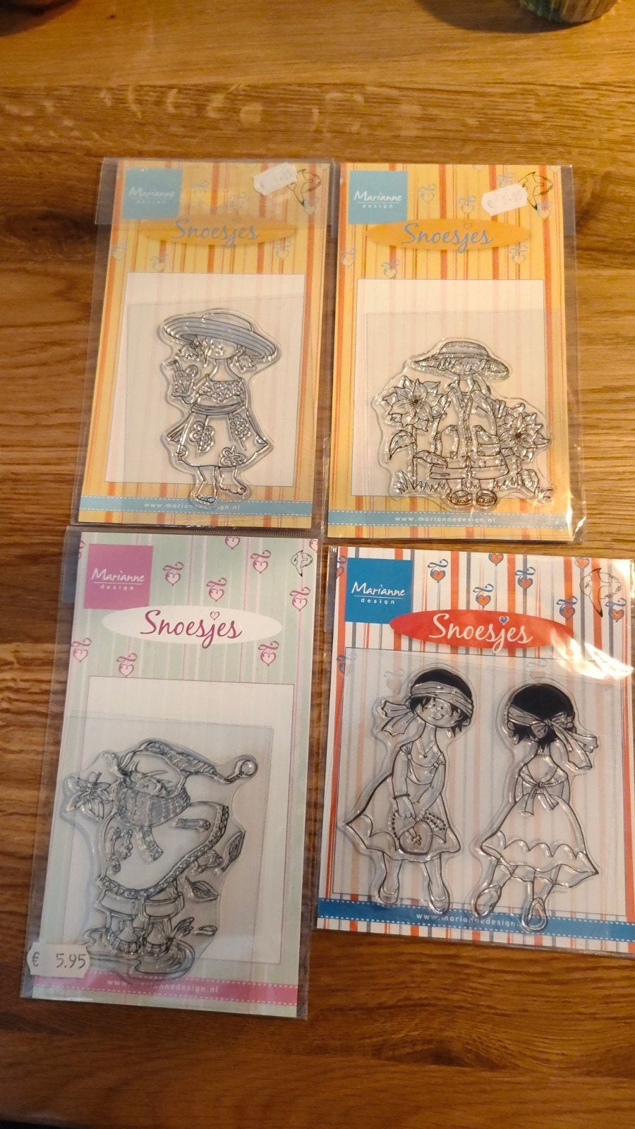 Marianne Design Snoesjes Clearstamps (4 sets), Hobby en Vrije tijd, Stempelen, Verzenden, Nieuw, Clearstamp