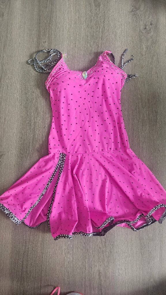latin jurk roze, Maat 38/40 (M), Ophalen of Verzenden, Zo goed als nieuw, Roze