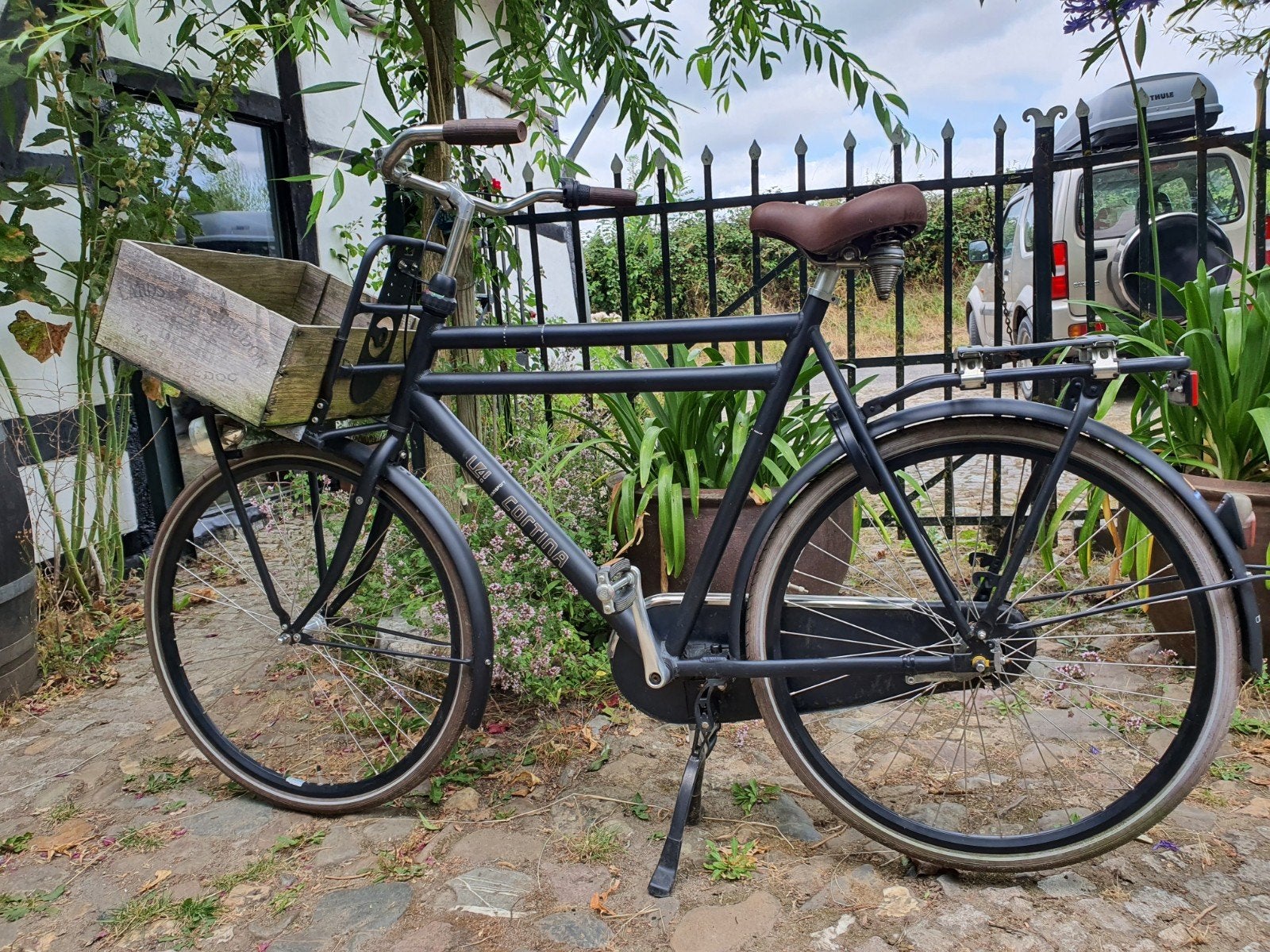 Fietsen Cortina transporter U4 dames en/of herenfiets, Fietsen en Brommers, Fietsen | Heren | Herenfietsen, Terugtraprem, Gebruikt