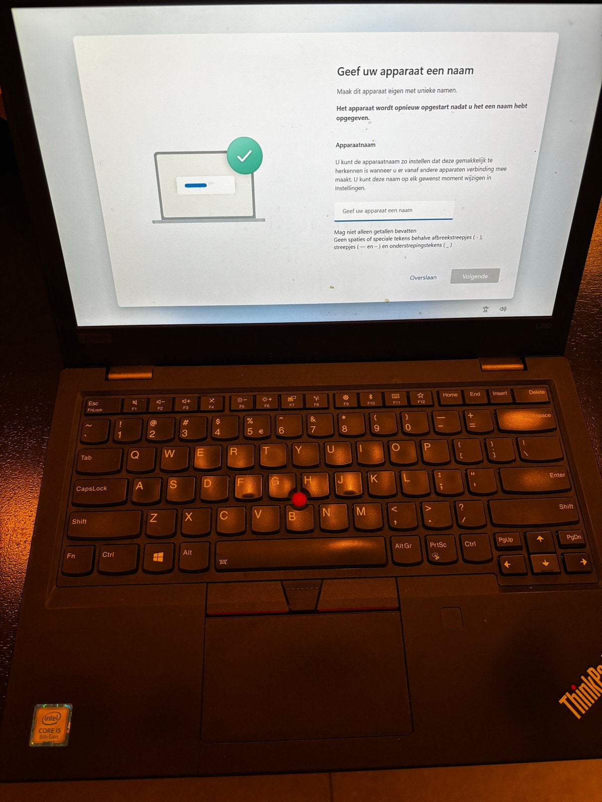 Lenovo ThinkPad L390 Laptop, 2 tot 3 Ghz, Qwerty, 8 GB, 13 inch