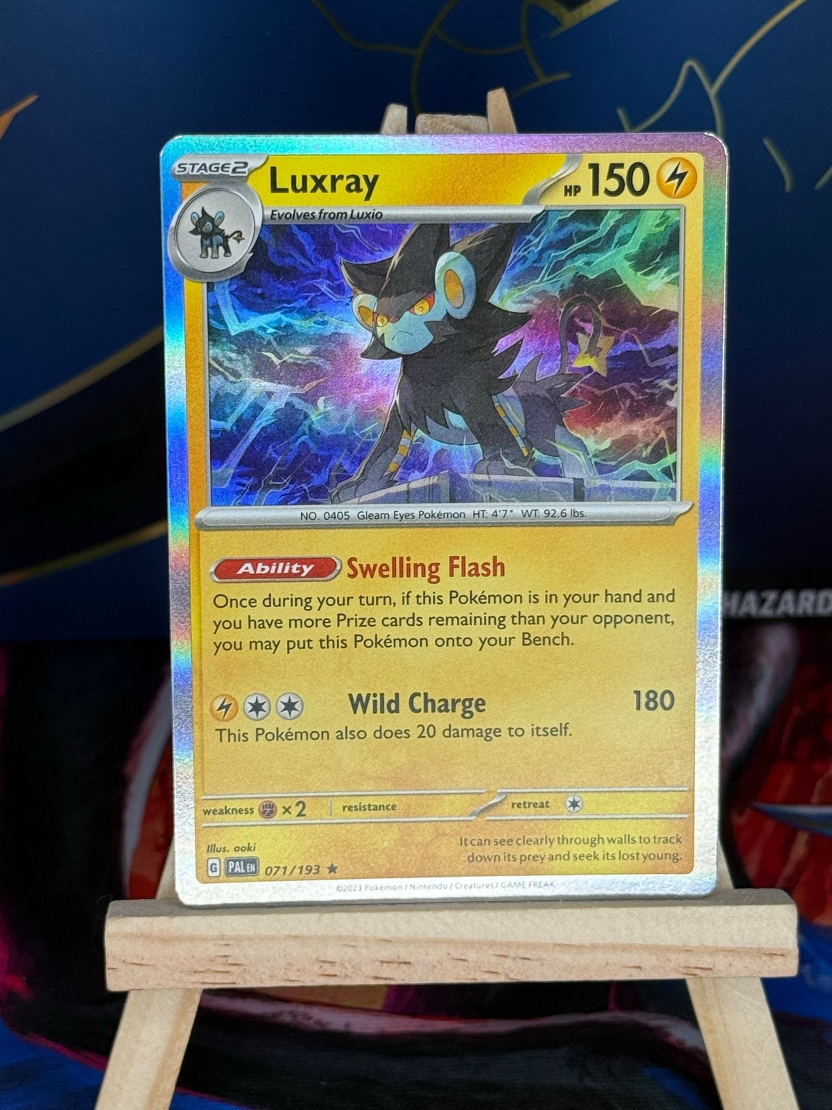 Luxray #71 | Pokemon Paldea Evolved, Ophalen of Verzenden, Zo goed als nieuw, Losse kaart, Foil