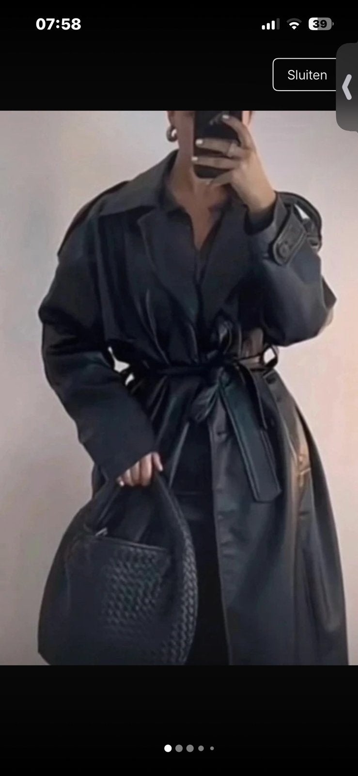 Zara Trenchcoat, Ophalen of Verzenden, Nieuw, Maat 36 (S), Zwart